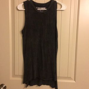 Buckle Distressed fashion tank top